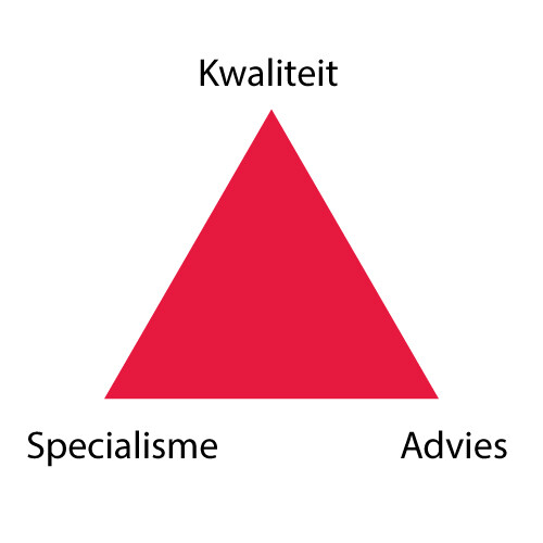 Driehoek van de kernwaarden Redlink